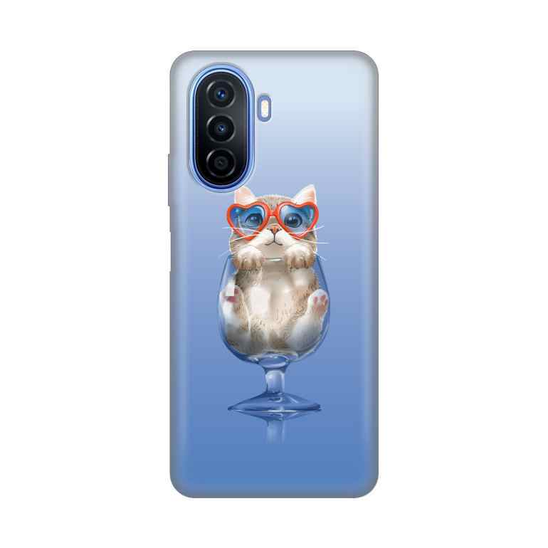 Maska silikon Print za Huawei Y70/Y70 Plus Funny Cat